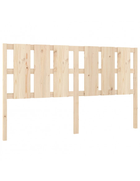 Testiera Letto 165,5x4x100 cm in Legno Massello di Pino