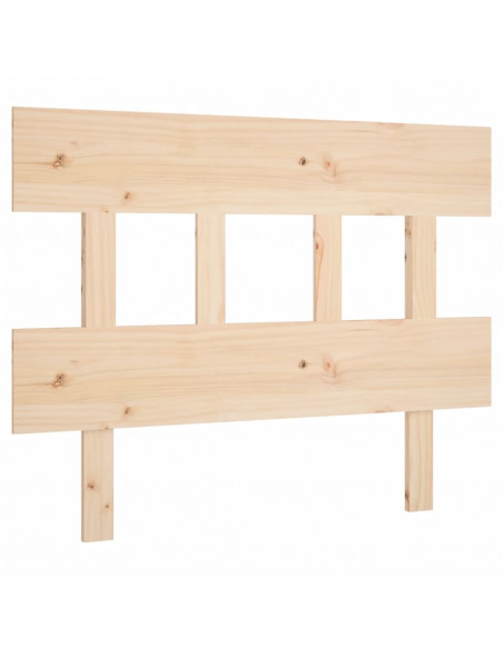 Testiera per Letto 103,5x3x81 cm Legno Massello di Pino