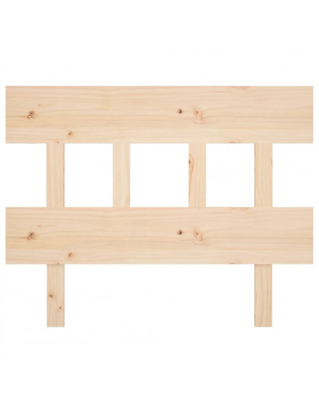 Testiera per Letto 103,5x3x81 cm Legno Massello di Pino