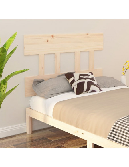 Testiera per Letto 103,5x3x81 cm Legno Massello di Pino