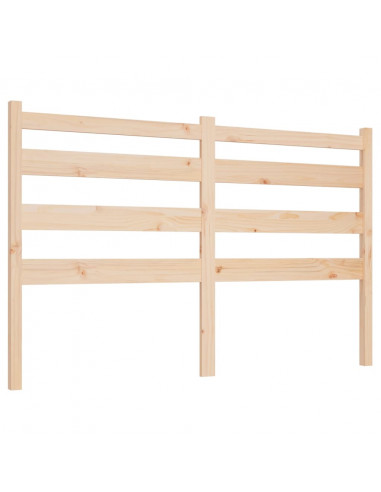 Testiera per Letto 126x4x100 cm in Legno Massello di Pino