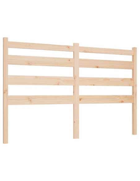 Testiera per Letto 126x4x100 cm in Legno Massello di Pino