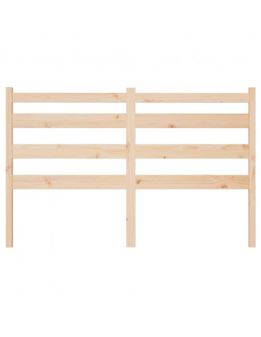 Testiera per Letto 126x4x100 cm in Legno Massello di Pino