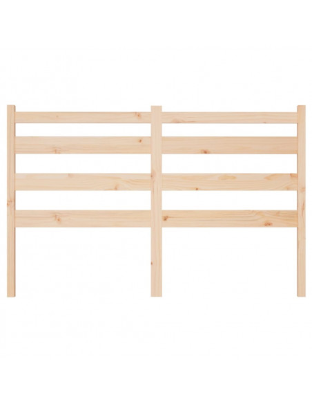 Testiera per Letto 126x4x100 cm in Legno Massello di Pino