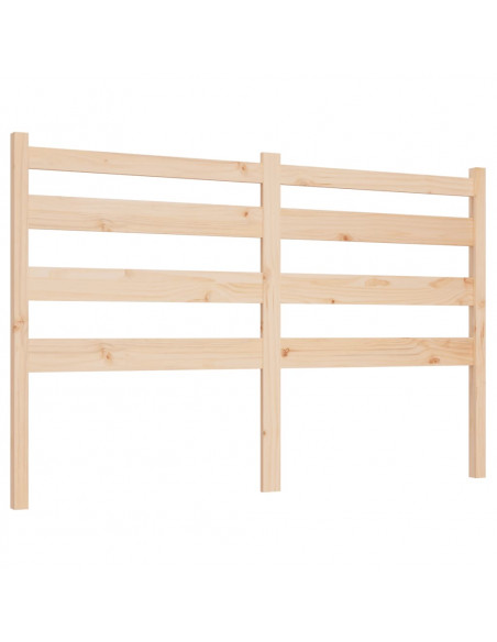 Testiera per Letto 166x4x100 cm in Legno Massello di Pino