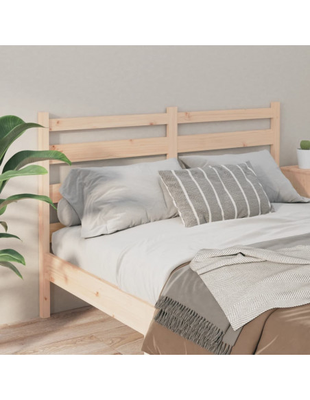 Testiera per Letto 166x4x100 cm in Legno Massello di Pino