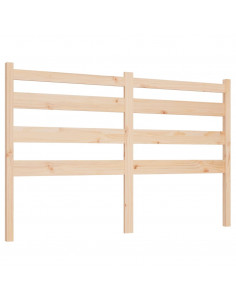 Testiera per Letto 206x4x100 cm in Legno Massello di Pino 2