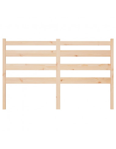 Testiera per Letto 206x4x100 cm in Legno Massello di Pino