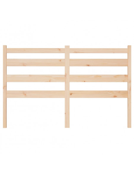 Testiera per Letto 206x4x100 cm in Legno Massello di Pino