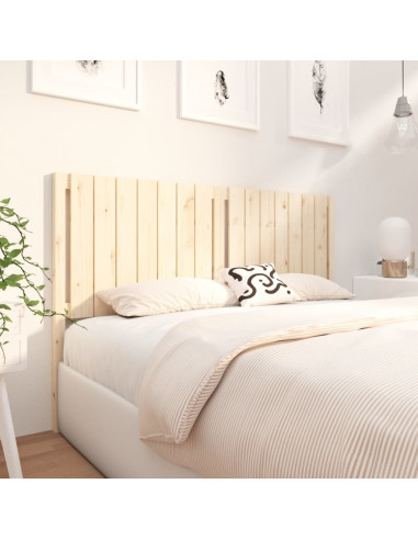 Testiera per Letto 165,5x4x100 cm in Legno Massello di Pino