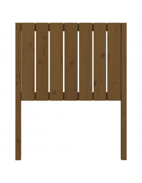 Testiera per Letto Miele 80,5x4x100cm in Legno Massello di Pino