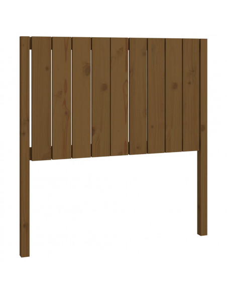 Testiera per Letto Miele 95,5x4x100cm in Legno Massello di Pino