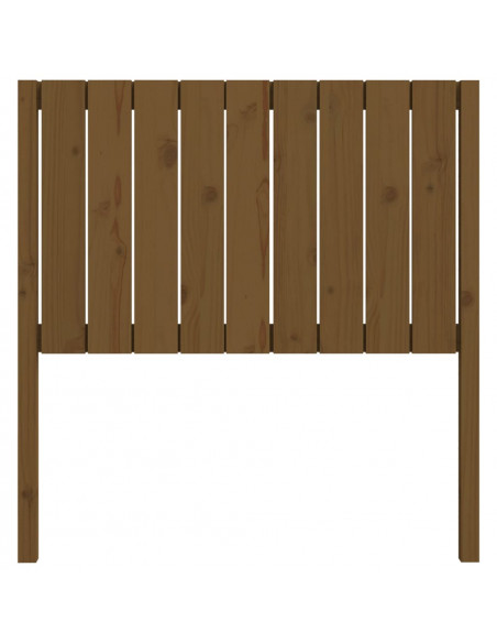 Testiera per Letto Miele 95,5x4x100cm in Legno Massello di Pino