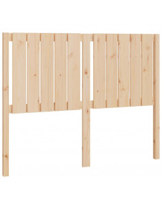 Testiera per Letto 125,5x4x100 cm in Legno Massello di Pino 2