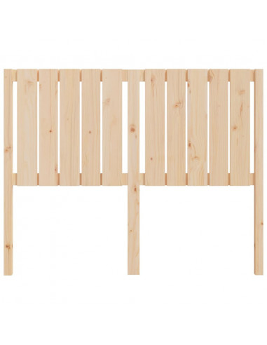 Testiera per Letto 125,5x4x100 cm in Legno Massello di Pino