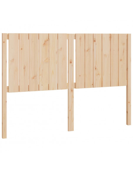 Testiera per Letto 145,5x4x100 cm in Legno Massello di Pino