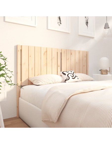 Testiera per Letto 145,5x4x100 cm in Legno Massello di Pino