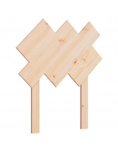 Testiera per Letto 72,5x3x81 cm in Legno Massello di Pino 2