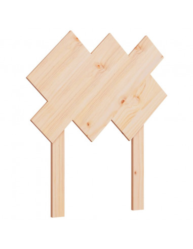 Testiera per Letto 72,5x3x81 cm in Legno Massello di Pino