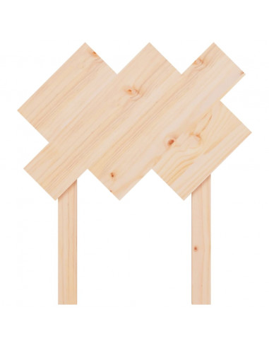 Testiera per Letto 72,5x3x81 cm in Legno Massello di Pino