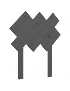 Testiera per Letto Bianca 72,5x3x81 cm Legno Massello di Pino 2