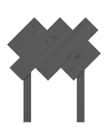 Testiera per Letto Bianca 72,5x3x81 cm Legno Massello di Pino