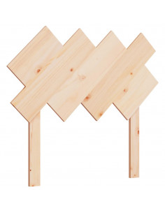 Testiera per Letto 92x3x81 cm in Legno Massello di Pino 2