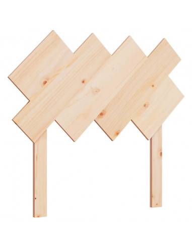 Testiera per Letto 92x3x81 cm in Legno Massello di Pino