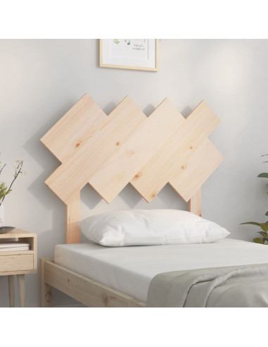 Testiera per Letto 92x3x81 cm in Legno Massello di Pino
