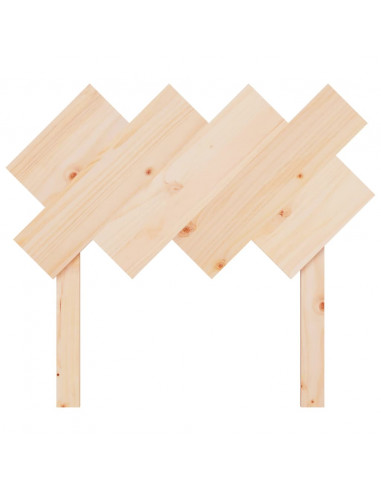 Testiera per Letto 92x3x81 cm in Legno Massello di Pino