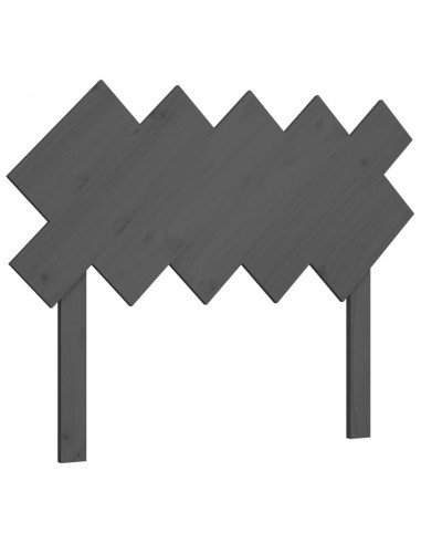 Testiera per Letto Bianca 104x3x80,5 cm Legno Massello di Pino