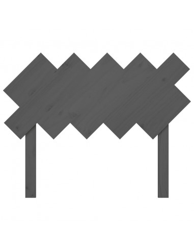 Testiera per Letto Bianca 104x3x80,5 cm Legno Massello di Pino