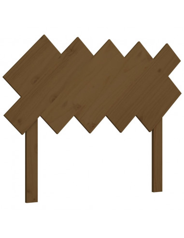 Testiera per Letto Miele 104x3x80,5cm in Legno Massello di Pino