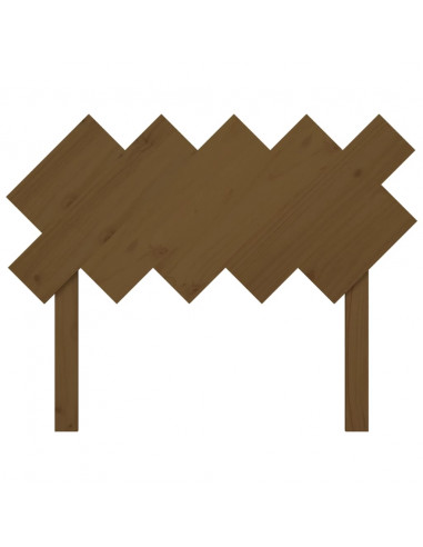 Testiera per Letto Miele 104x3x80,5cm in Legno Massello di Pino