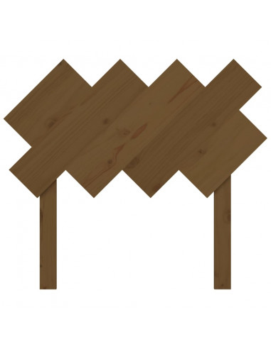 Testiera per Letto Miele 92x3x81 cm in Legno Massello di Pino