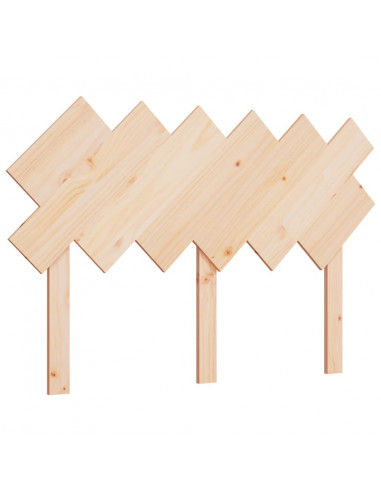 Testiera per Letto 122,5x3x80,5 cm in Legno Massello di Pino