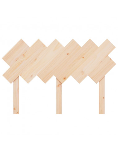 Testiera per Letto 122,5x3x80,5 cm in Legno Massello di Pino