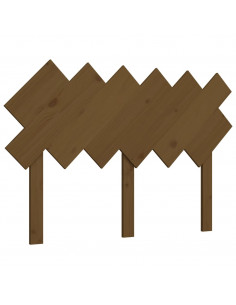 Testiera per Letto Marrone Miele122,5x3x80,5cm in Pino Massello 2