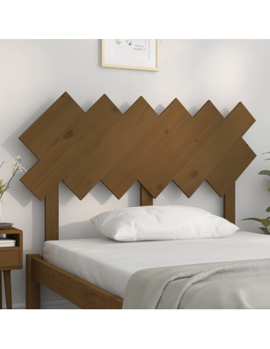 Testiera per Letto Marrone Miele122,5x3x80,5cm in Pino Massello