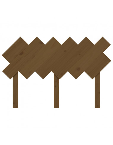 Testiera per Letto Marrone Miele122,5x3x80,5cm in Pino Massello