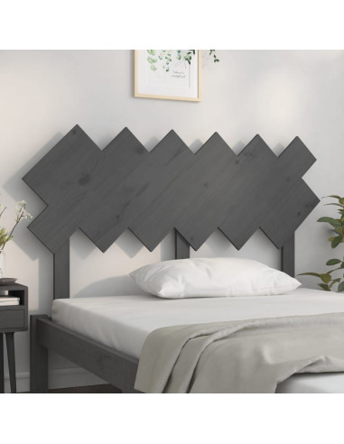 Testiera per Letto Bianca 132x3x81 cm Legno Massello di Pino