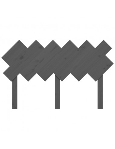 Testiera per Letto Bianca 132x3x81 cm Legno Massello di Pino