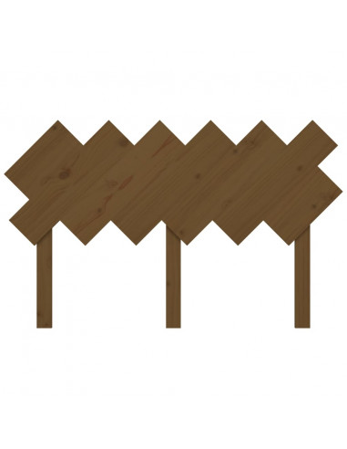 Testiera per Letto Miele 132x3x81 cm Legno Massello di Pino