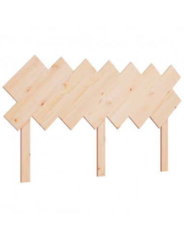 Testiera per Letto 141x3x80,5 cm in Legno Massello di Pino