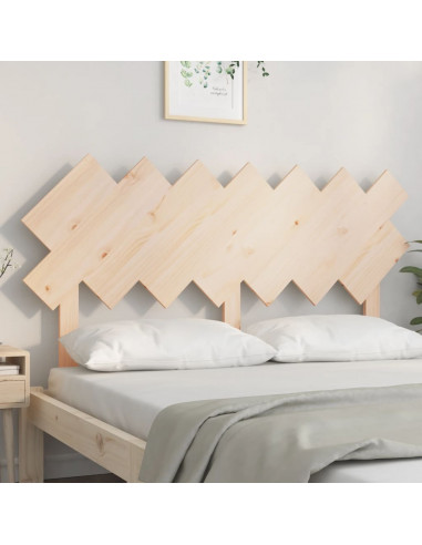 Testiera per Letto 141x3x80,5 cm in Legno Massello di Pino