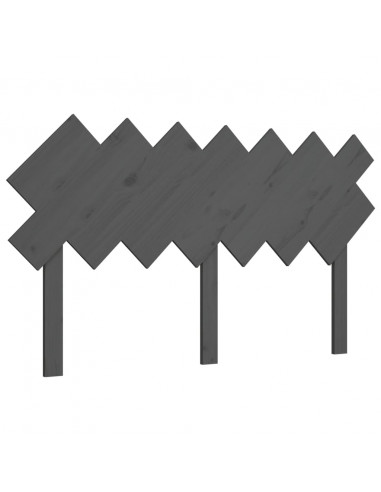 Testiera per Letto Bianca 151,5x3x81 cm Legno Massello di Pino