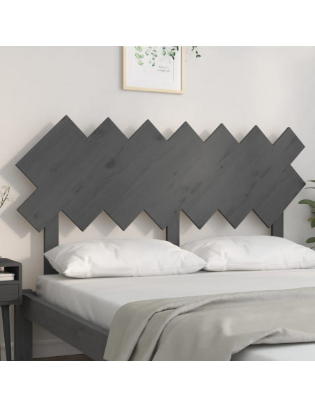 Testiera per Letto Bianca 151,5x3x81 cm Legno Massello di Pino