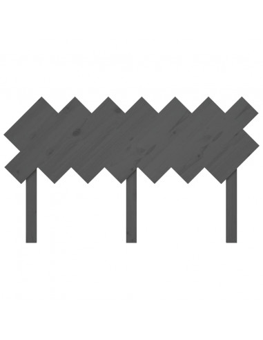 Testiera per Letto Bianca 151,5x3x81 cm Legno Massello di Pino