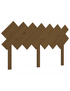 Testiera per Letto Miele 151,5x3x81cm in Legno Massello di Pino 2