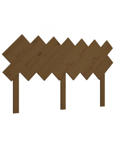 Testiera per Letto Miele 151,5x3x81cm in Legno Massello di Pino